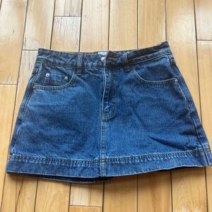 Princess Polly Dark Blue Denim Mini Skirt